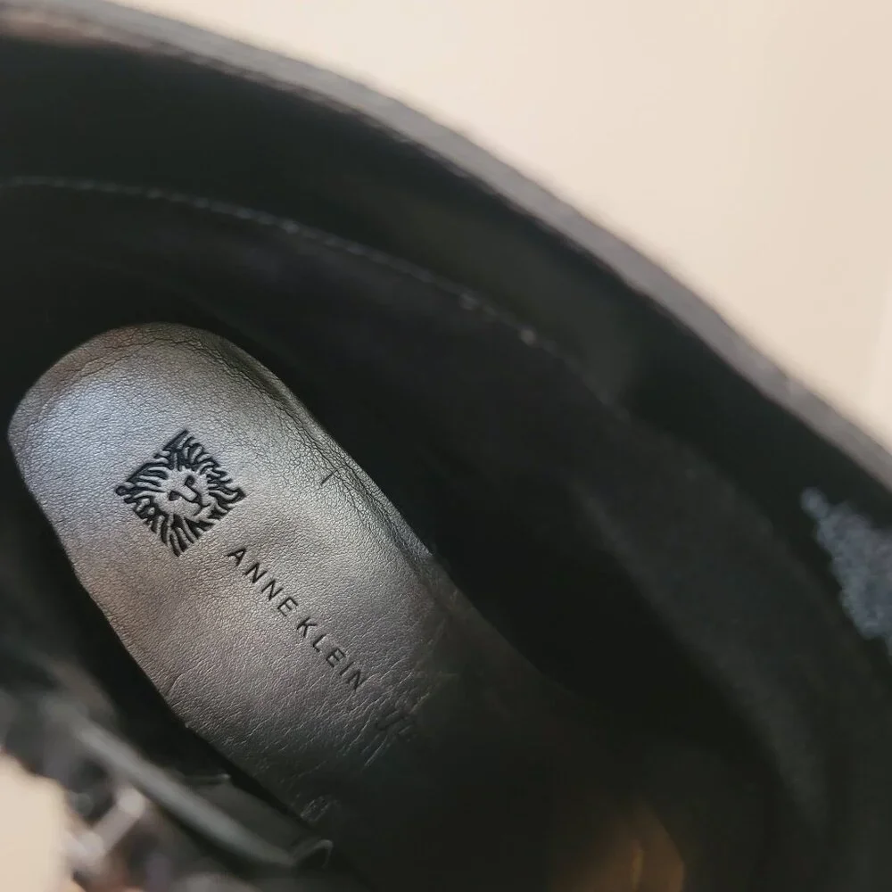 Anne Klein Akcaelina Black Ankle Bootie Size 10 - Picture 8 of 13